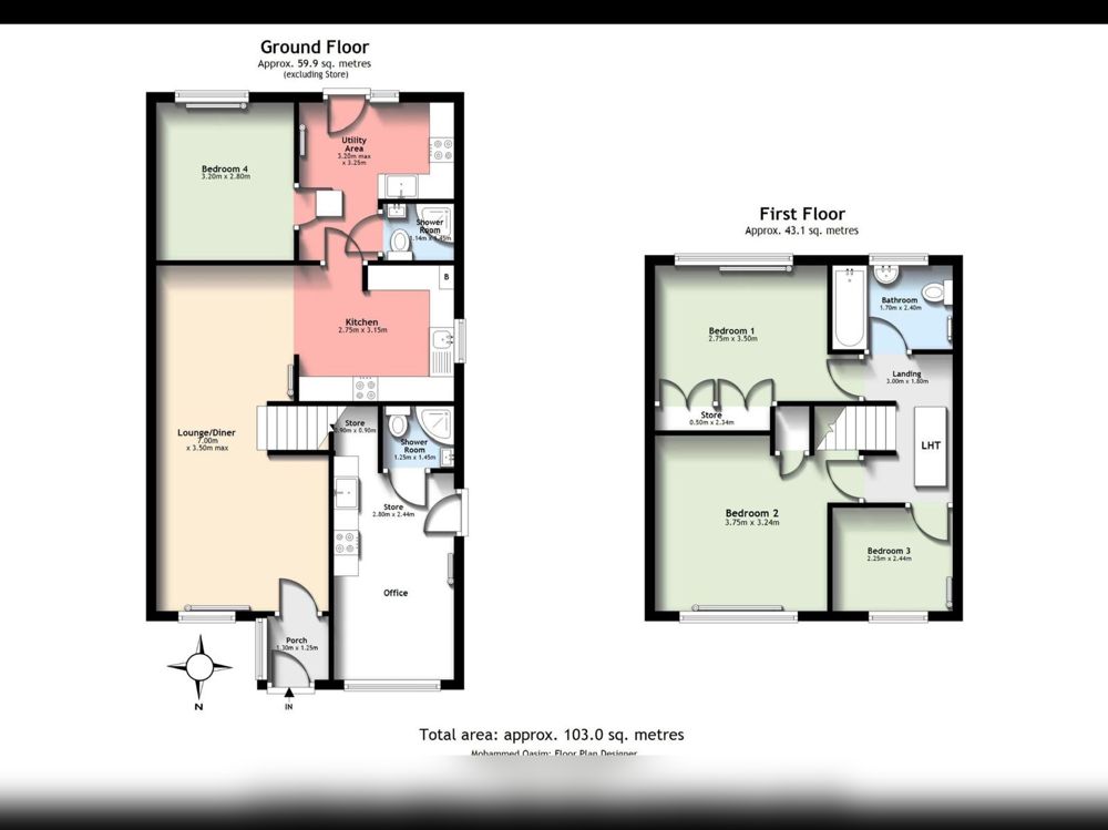 Recent floor plan example